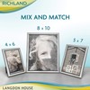 Langdon House 4x6 Picture Frames Set (Silver, 6 Pack) Distinguished