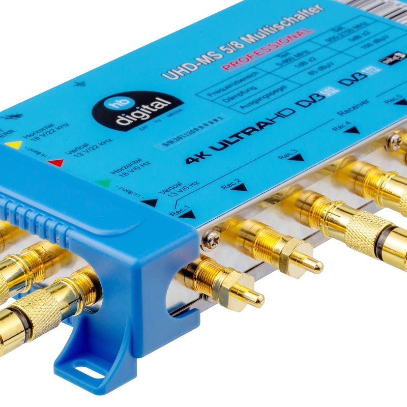 HB-DIGITAL F-Termination Resistor 75 Ohm F-Coupling SAT Gold-Plated Wide Nut