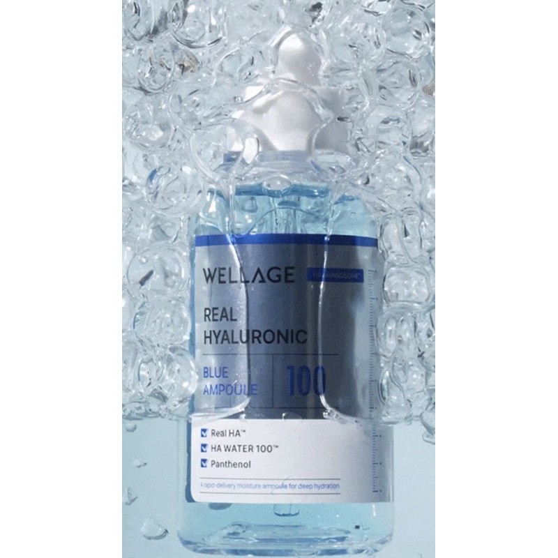 웰라쥬 리얼 히알루로닉 블루 100 앰플, 30ml, 1개 Wellage Real