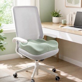 Memory Foam Seat Cushion for Office Chairs – 3D Ergonomic Support Pad for Car, Desk & Dining Seats