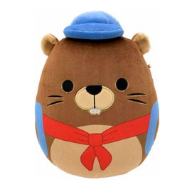 Squishmallows 8" Chip The Beaver with Backpack