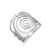 Dreamtimes Round Spiral Rings for Women Swirl Geometric Rings Spiral