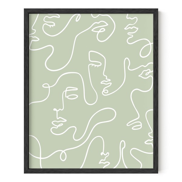 HAUS AND HUES Line Art Wall Decor - Female Figure