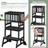 COSYLAND Toddler Standing Tower - Adjustable Height Toddler Kitchen Stool