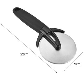 Jagowa Pizza Cutter Wheel Stainless Steel Professional Pizza Slicer Anti-Slip Handle with Protective Cover Kitchen Tool