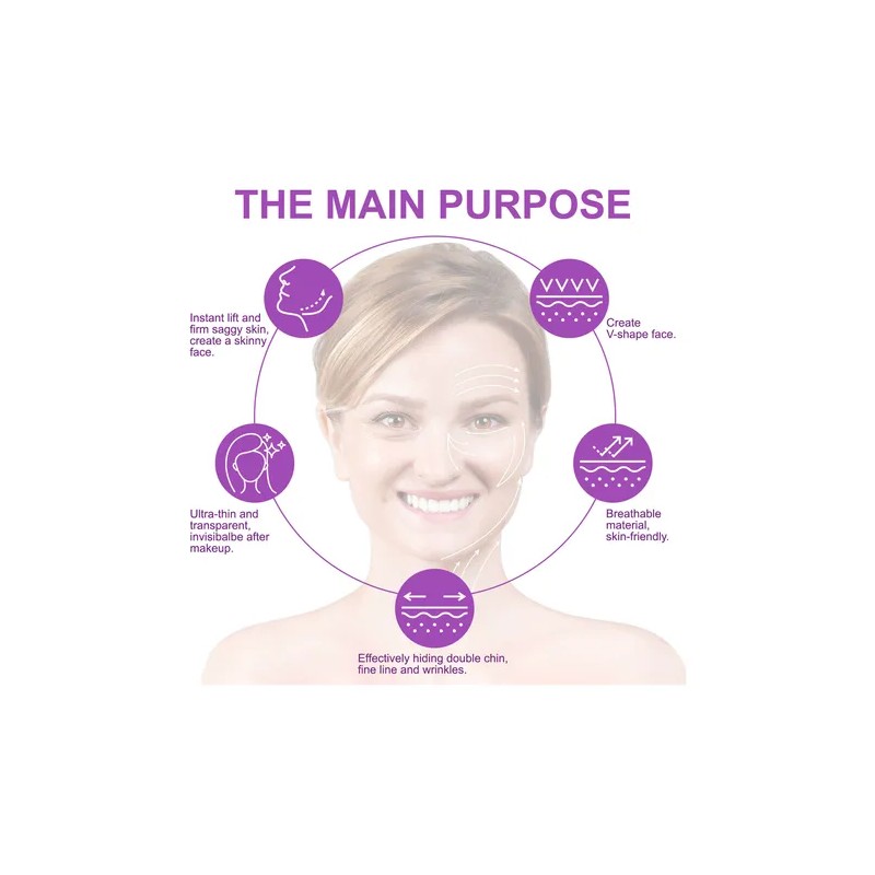 Cinta Transparente Anti Arrugas Elevación Facial Reafirmante