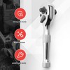 Hausdec 72 Teeth Ratchet Socket Wrench Mini 1/4Inch 3/8Inch Double