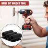 Biaungdo Drill Bit Holder, 3 Pack Adhesive Drill Bit Sleeve