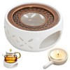 Teapot Warmer Ceramic with Tea Light Holder, Coffee Warmer, Teapot
