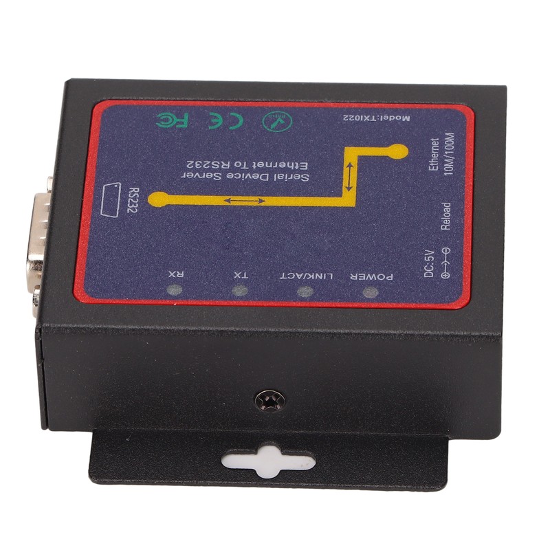 RS232 to RJ45 Converter 10/100M Data Rate 300bps to 230400bps