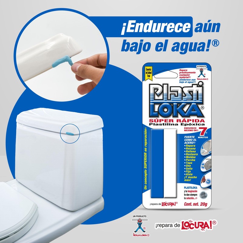 PlastiLoka Super Rapida Epoxy Plasticine, 20g, Fast Setting