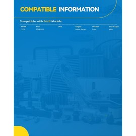 PHILTOP Front 515177 Wheel Bearing and Hub Assembly 4WD for F150 2018 2019 2020 2 PCS