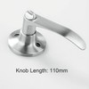 Qrity Bathroom Door Handle, Cylindrical Lever Lock, Interior Privacy No