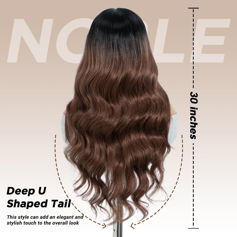 NOBLE Long Wavy Wig With Baby Hair