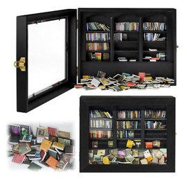 Bookcase for Anxiety, Miniature Bookcase Furniture, Creative Miniature Bookcase for Dollhouses, Wooden Design, Stress Relieving Gift for Book Lovers, Decorative Anti-Anxiety Ornament (Black)