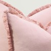 ZWJD Pillow Covers 18x18 Set of 2 Dusty Pink Throw
