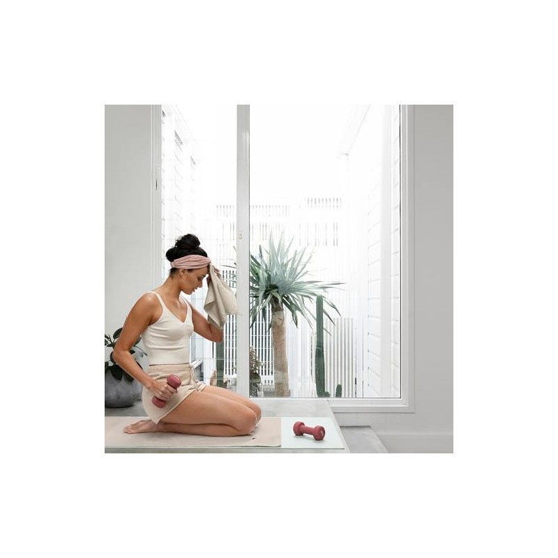 Bambury Matrix Microfibre Gym Sport Quick Dry Towel, Standard, Stone