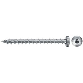 Fischer PowerFast II PTF 4.5 x 40, Chipboard Screws (200 Pieces) with Full Thread, Pan Head with Inner Star, Screw for Woodworking, Reduces Screwing Resistance and Screwing Time