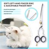 Left-Handed Pet dog Grooming Scissors Set Pro-Grade Curved Shears for