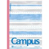 Kokuyo limited pattern campus notebook Watercolor Border Pack of 5