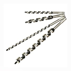 Supertool Carbon Steel Auger Drill Bit 350mm Long 14mm Diameter Hex Shank Wood Drill Bit Set (1 Piece)