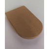 Heel Wedge, Rubber Cork, Small (2" Wide), 1 Pair