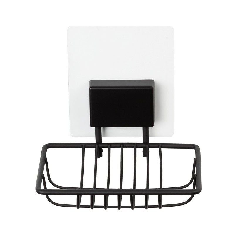 Compactor Soap Dish, Iron, Black, 11.5 x 9.5 x 10cm