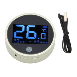 Digital Aquarium Thermometer with Long Probe Cable High Accurate to ±0.1℃ LED Display Thermometer for Aquarium Fish Tank