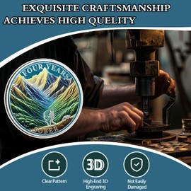 4 Years Sobriety Coin Four Years Sober Mountaineering Sobriety Coins AA Chips and Medallion Alcoholics Anonymous Coin Recovery Anniversary Token Sobriety Gifts for Women Men