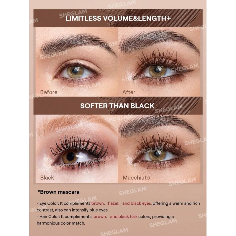 Sheglam All-in-one Máscara Volumen Y Largo A Prueba De Agua