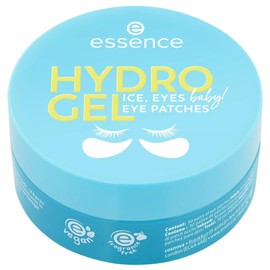 essence HYDRO GEL eye patches ICE, EYES, baby! 30 Pairs, Augenpflege, Blau, feuchtigkeitsspendend, kühlend, schimmernd, vegan, ölfrei, ohne Parfüm, ohne Alkohol, 1er Pack (90g)