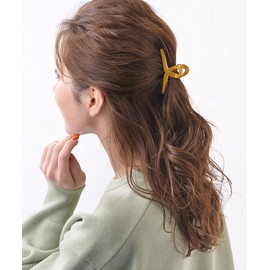 VINGTAINE H7419-MUS Simple Color Hair Claw S Hair Clip Office Trend