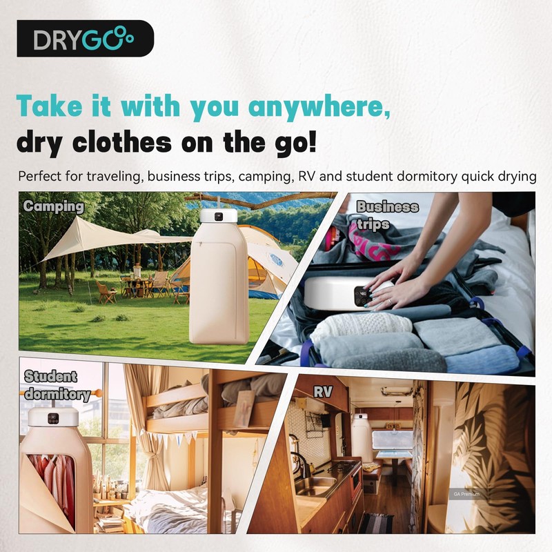 Drygo Xpress Dryer | Portable Foldable Mini Electric Dryer, Ideal