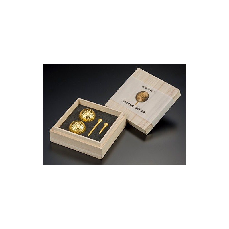 Tajima Kanazawa Gold Leaf Golf Ball Tea Set