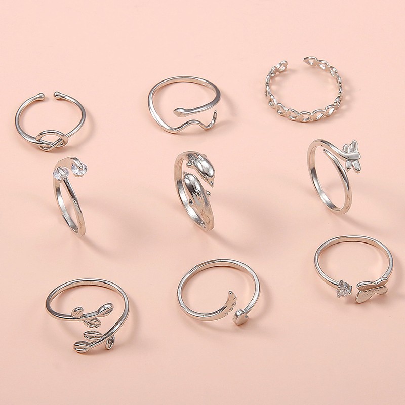 Adjustable Toe Rings for Women Silver Toe Ring Open Tail