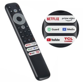 Reemplazo universal para TCL-Google-TV-Remote, compatible con TCLLED FHD HDR UHD QLED 4K Smart Googel TVs [no requiere configuración]