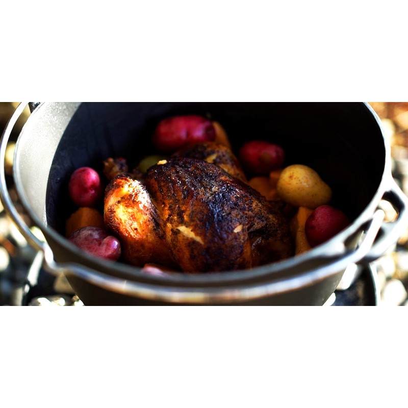 GSI Outdoors Guidecast 5qt Dutch Oven | Cast Iron Dutch