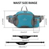 Peicees Fanny Pack with Water Bottle Holder for Men Hiking