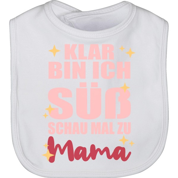 Shirtracer - Baby Bib - Sayings - Klar bin ich