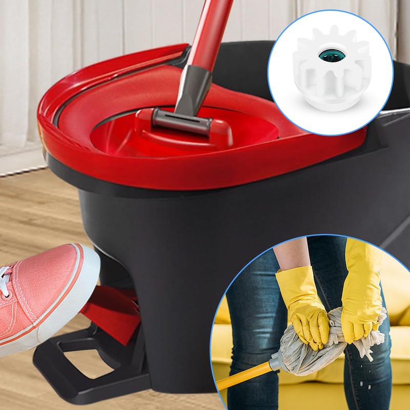 CANIPHA 4pcs Spin Mop Replacement Parts, Spin Bucket Mop Clutch