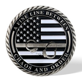AtSKnSK The Thin Gray Line Challenge Coin Honor Correctional Officers