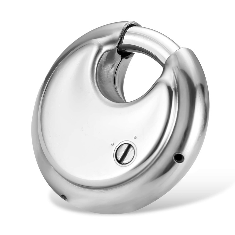 Rohuis Round Combination Lock, Uncuttable Combination Disc Padlock, 3/8 Inch