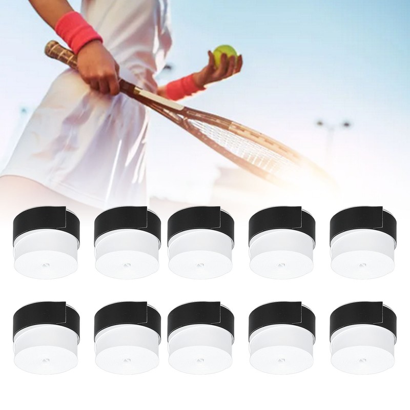 10Pcs Tennis Racket Grip Tape Anti Slip Comfortable Sweat Absorbent