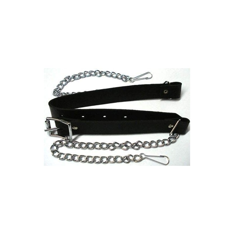Uneed 100% BLACK LEATHER SPORRAN WITH THISTLE AND 3 TASSELS
