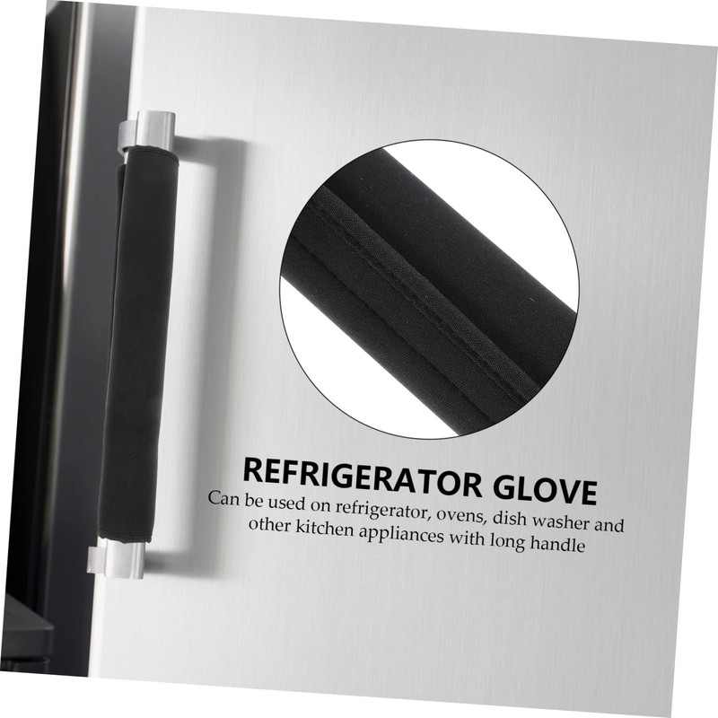 Mobestech 4pcs Appliance Handle Cover Stylish Fridge Door Handle for
