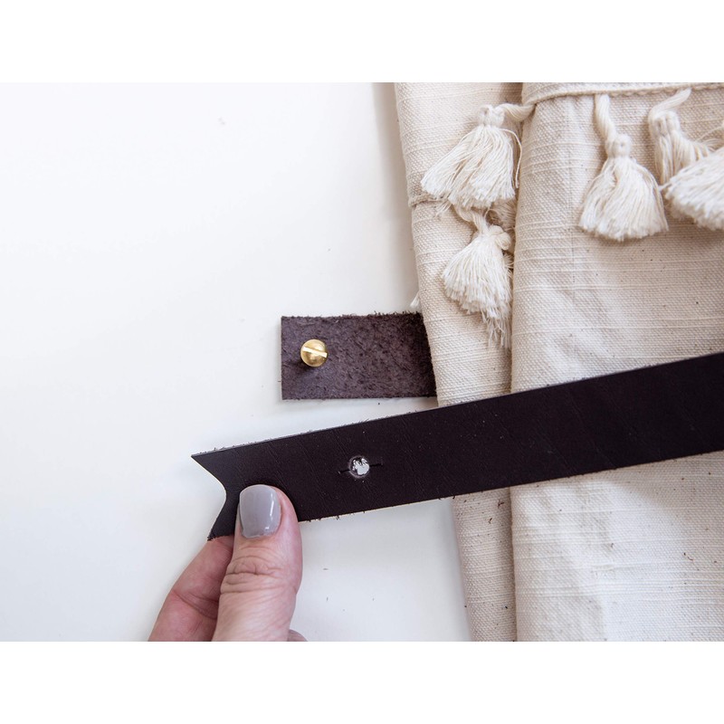 KEYAIIRA - Leather Curtain Tie Back - minimal curtain holdbacks,
