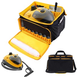 YUMTIM Storage Bag Compatible with Wagner Spraytech C900134 Steamer, Adjustable Steamer Storage Bag Portable Carry Organizer for Steam Cleaner with Extra Pockets for Accessories, Bag Only