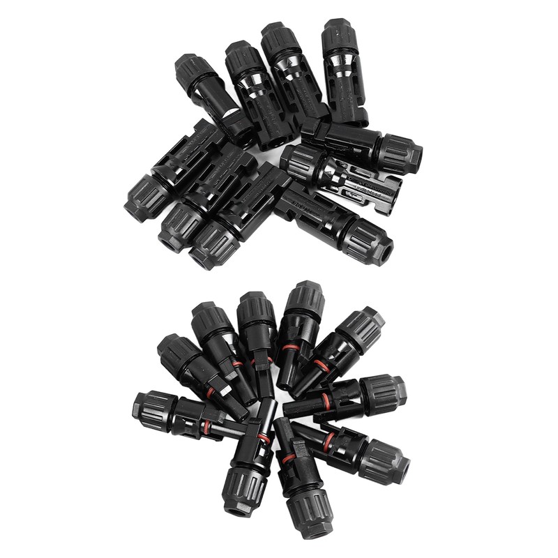 10 Sets Solar Panel Connector Flame Retardant DC 1000V Male
