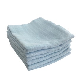 M.M.C. Pack of 6 Muslin Nappies | Burp Cloths 100% Cotton - Cloth Nappies & Muslin Cloths for Baby | Oeko-Tex Certified, 80 x 70 cm (6 Blue)