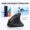 TECKNET Ergonomic Mouse, Wireless Bluetooth Vertical Mouse, 4800 DPI Silent